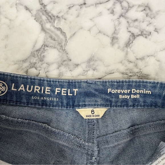 Laurie Felt Jeans Forever Denim Baby Bell Light Vintage Blue Size 6 - Picture 11 of 14